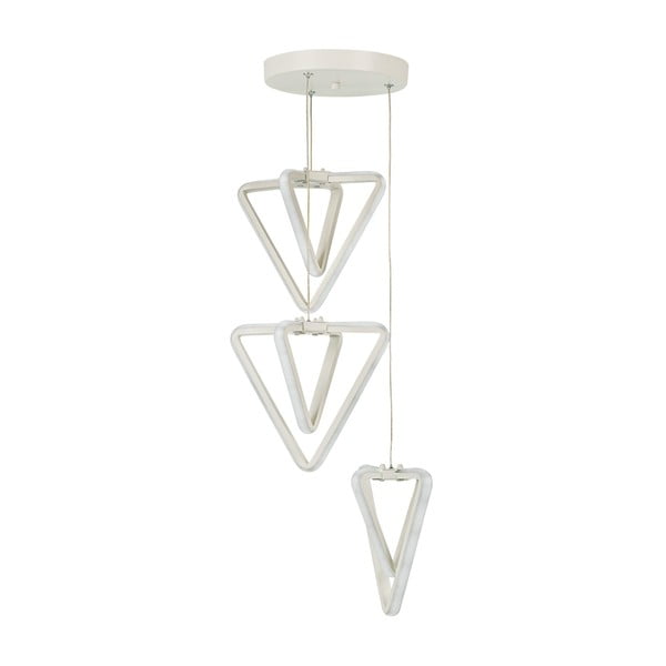 Lampadario LED bianco in metallo ø 20 cm Baris – Squid Lighting