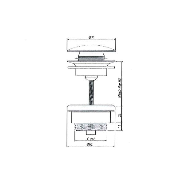 Tappo per lavabo - Sapho-image-2
