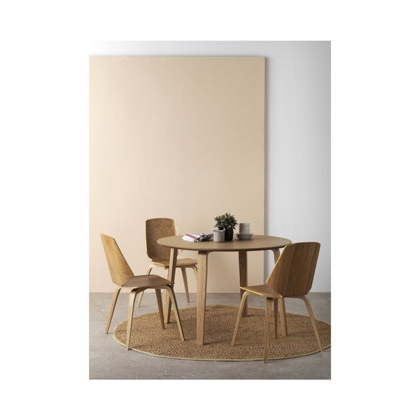 Tavolo da pranzo rotondo naturale, ⌀ 110 cm - Geese-image-2