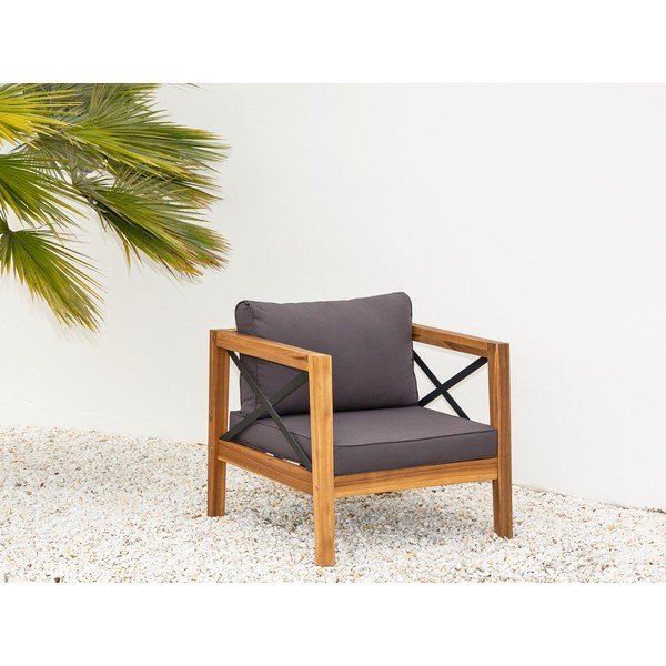 Set di mobili da giardino in legno esotico Balthazar - Ezeis-image-1