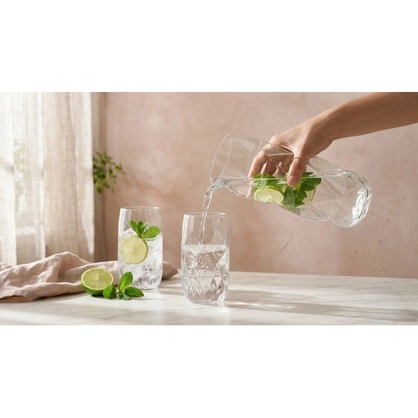Set di bicchieri in vetro borosilicato 6 pz 400 ml Geo – Vialli Design-image-4