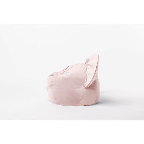 Pouf a sacco per bambini rosa chiaro Ears – The Brooklyn Kids-image-3