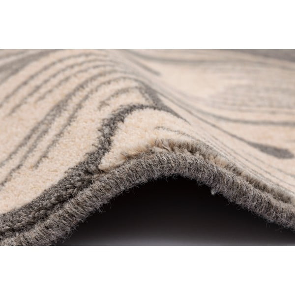 Tappeto in lana grigio-beige 200x300 cm Thea anthracite - Agnella-image-2