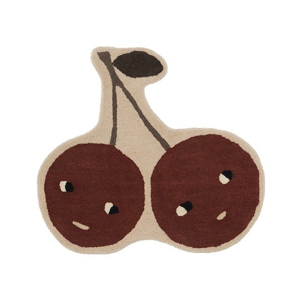 Tappeto per bambini in misto lana 86x76 cm Cherry – OYOY Mini