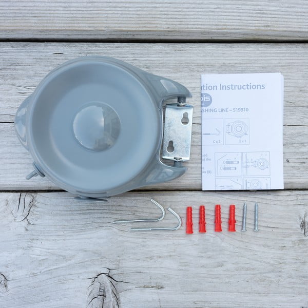 Stendino da parete grigio 30 m – Addis-image-3