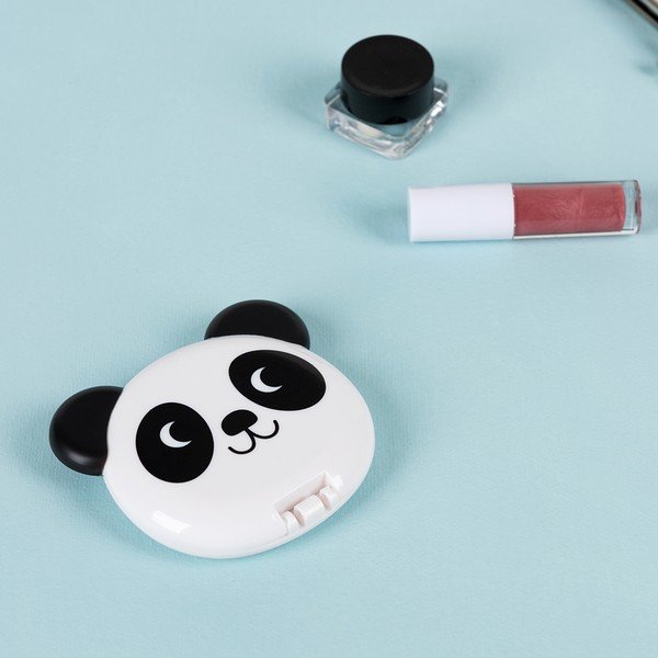 Specchio per make-up con ingrandimento 8x7 cm Miko the Panda – Rex London-image-1