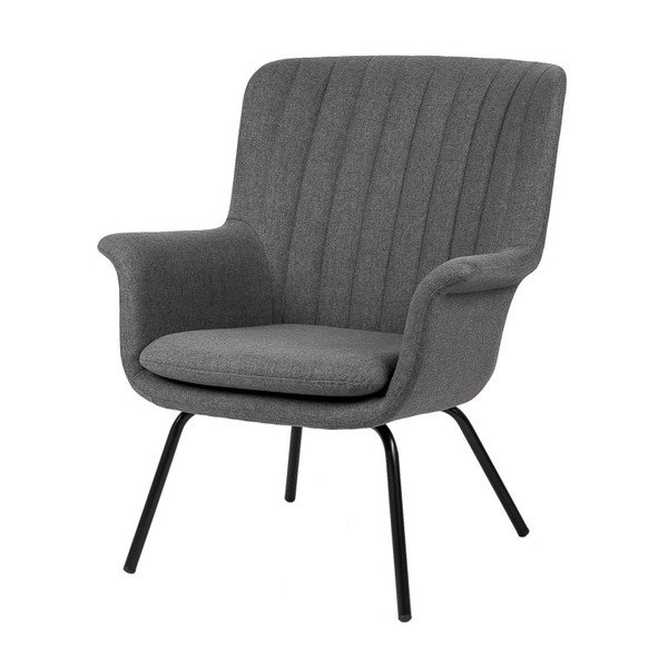 Poltrona grigio scuro Quito - sømcasa