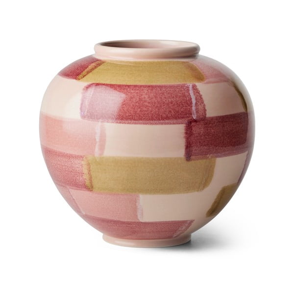 Vaso in ceramica rosa dipinto a mano Canvas - Kähler Design