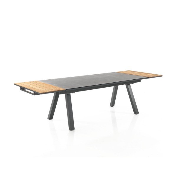 Tavolo da pranzo da giardino in alluminio 100x200 cm Thilia - Tomasucci-image-1