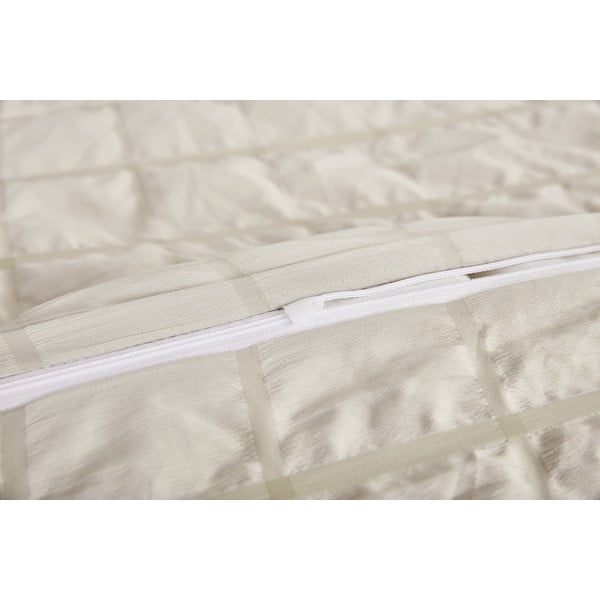 Biancheria da letto beige in crêpe per letto singolo 140x200 cm Naomi – My House-image-2