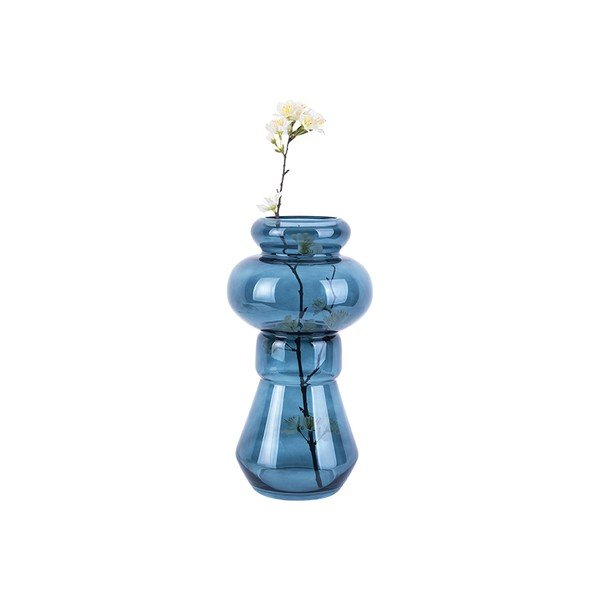 Vaso in vetro blu Morgana - PT LIVING-image-2