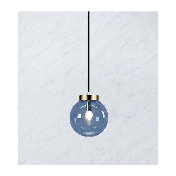 Lampada a sospensione in blu-oro Ball Two, ⌀ 22 cm - Markslöjd-image-2