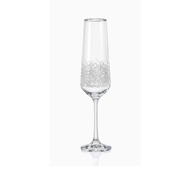 Set di 6 bicchieri da champagne Frost, 200 ml Sandra - Crystalex