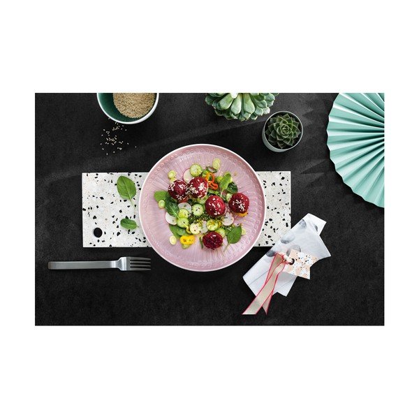 Piatto in porcellana bianca e rosa Villeroy & Boch Blossom, ⌀ 24 cm it's my match - Villeroy&Boch-image-2