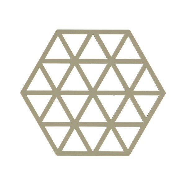 Zelená silikonová podložka pod horké nádoby Zone Triangles