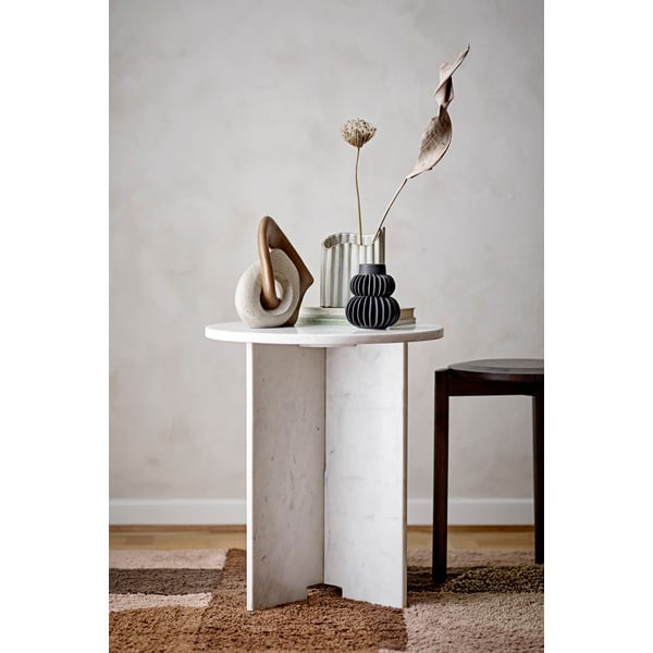 Tavolino rotondo in marmo ø 46 cm Jasmia - Bloomingville-image-1