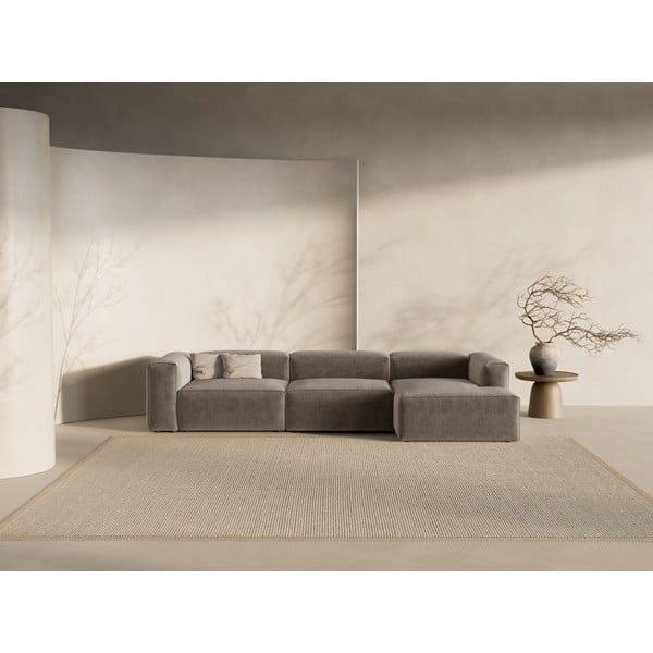 Divano angolare marrone (con penisola a destra/con chaise lounge) Bergamo – Cosmopolitan Design-image-1