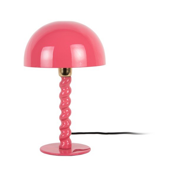 Lampada da tavolo rosa con paralume in metallo (altezza totale 39 cm) Prisa – Leitmotiv
