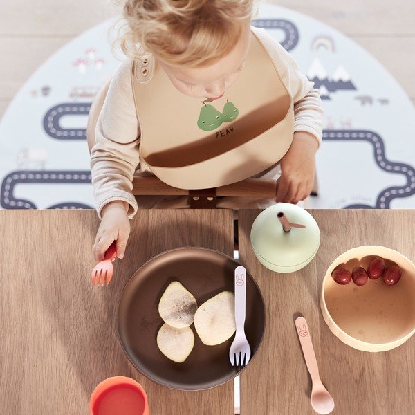 Tazza per bambini verde in silicone Apple – OYOY Mini-image-1
