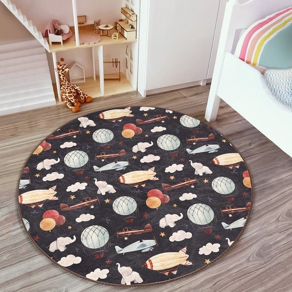 Tappeto per bambini ø 100 cm Comfort - Mila Home-image-3