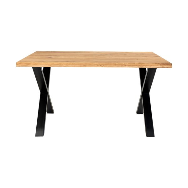 Tavolo da pranzo con piano in rovere massiccio , 140 x 95 cm Toulon - House Nordic-image-3