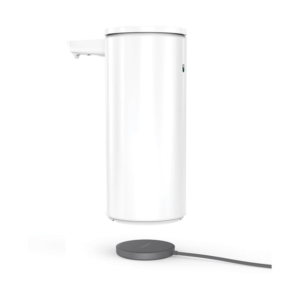 Dispenser di sapone in metallo touchless bianco da 414 ml - simplehuman-image-4