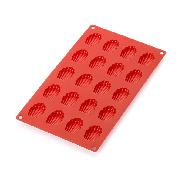 Stampo in silicone rosso per 20 fibbie - Lékué