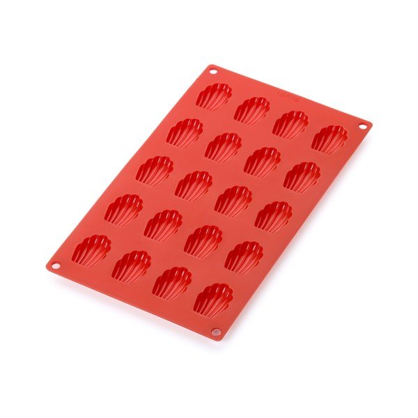 Stampo in silicone rosso per 20 fibbie - Lékué