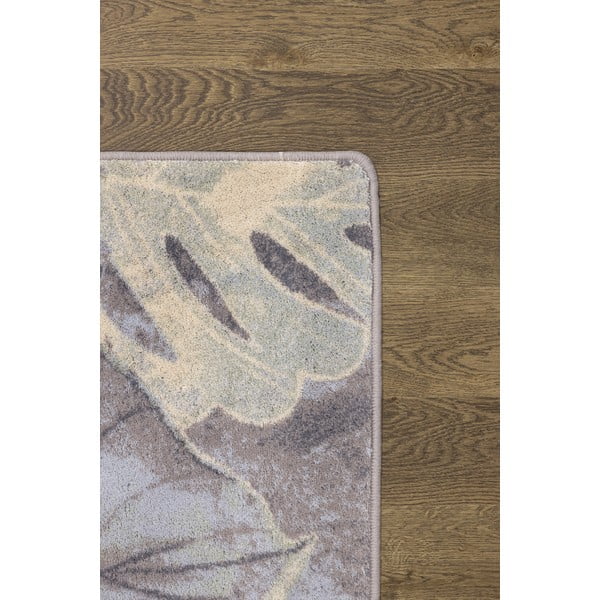 Tappeto in lana grigio crema 160x240 cm Plants - Agnella-image-3