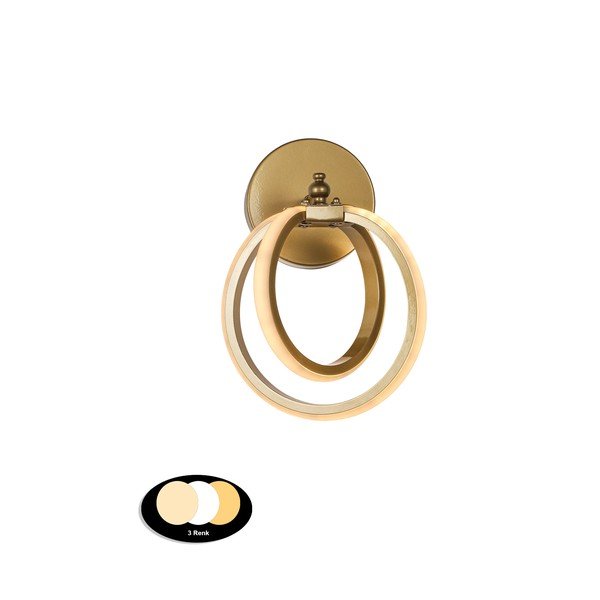 Lampada da parete LED color bronzo in metallo Sezen – Squid Lighting-image-2