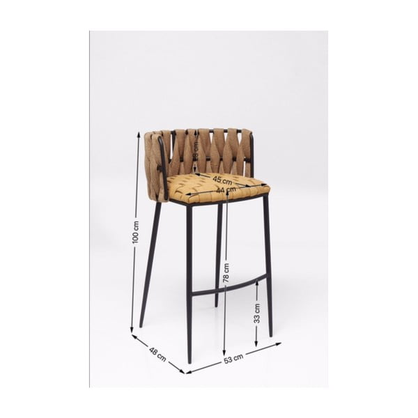 Set di 2 sgabelli da bar gialli Cheerio - Kare Design-image-4