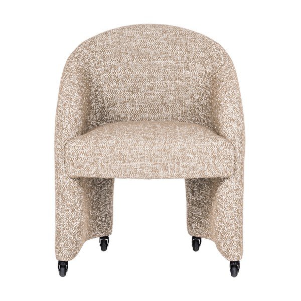 Sedia da ufficio beige in imbottito Cordo – WOOOD-image-2