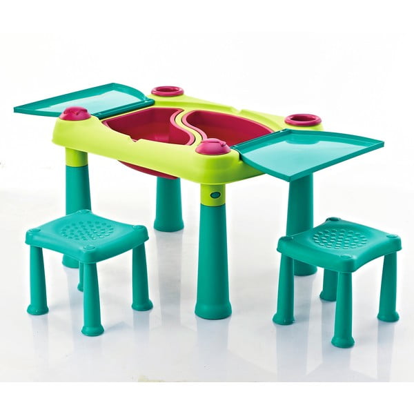 Set di tavolo da gioco per bambini e 2 sedie creative - Curver