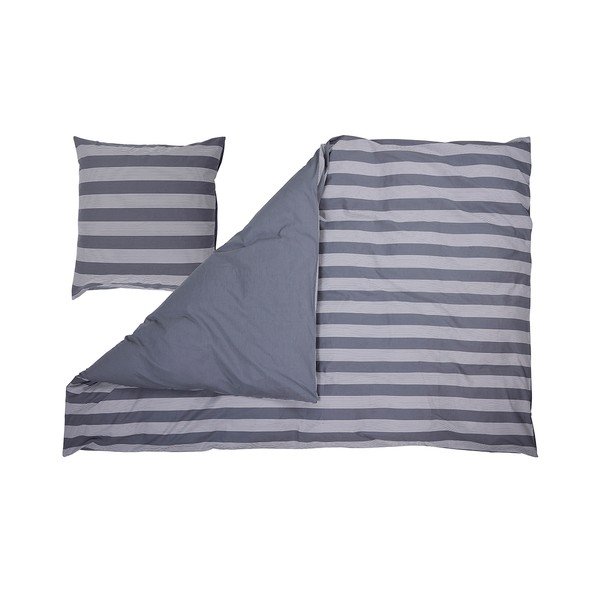Biancheria da letto in percalle di cotone grigio 200x140 cm Pure - Bahne & CO