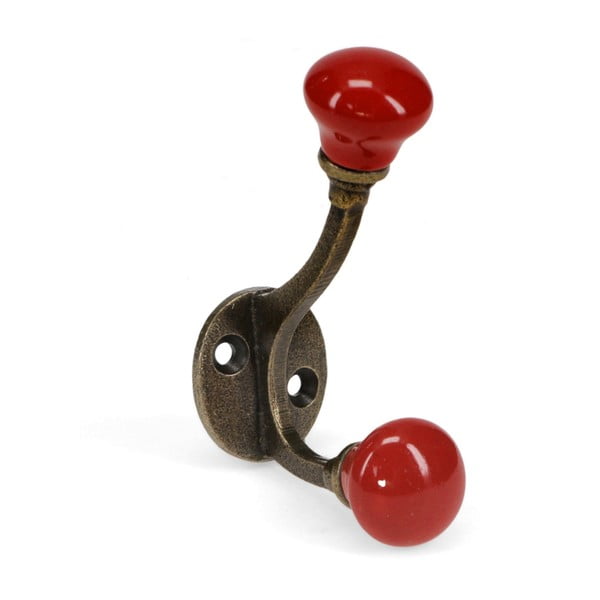 Attaccapanni da parete rosso in metallo 3 cm – Rex London