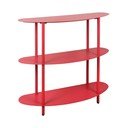Scaffale rosso in metallo 90x82x28 cm Cool Retro – Leitmotiv
