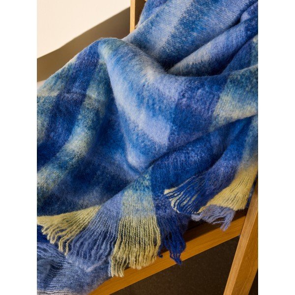 Coperta blu con lana 140x200 cm Loom - Hübsch-image-2