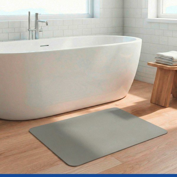 Tappetino per il bagno verde in tessuto 40x60 cm Green – Wenko-image-1