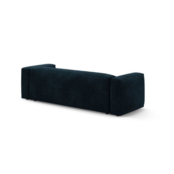 Divano componibile blu scuro allungabile con rivestimento in velluto 264 cm – Micadoni -image-4