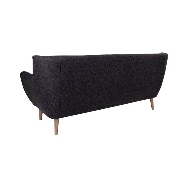 Divano nero a tre posti Monte - House Nordic-image-1