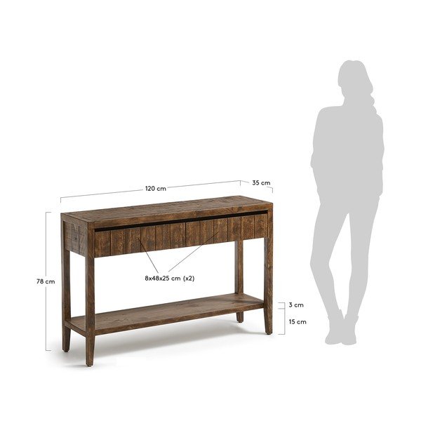 Consolle marrone Woody - La Forma-image-1