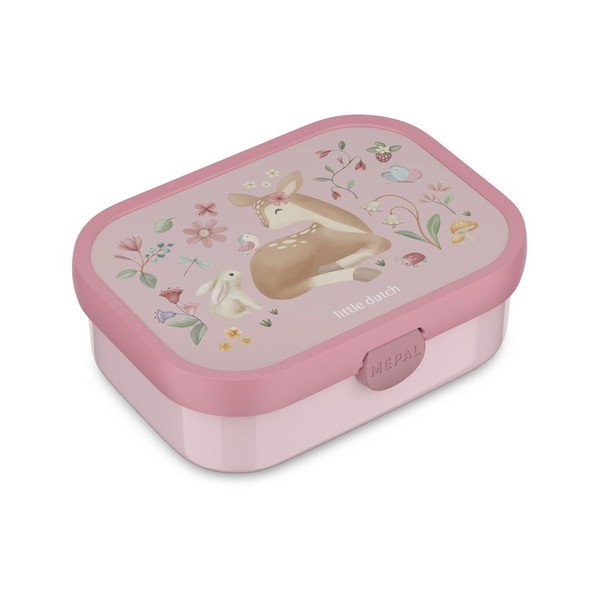 Portapranzo per bambini rosa chiaro in plastica Fairy Garden by Little Dutch – Mepal