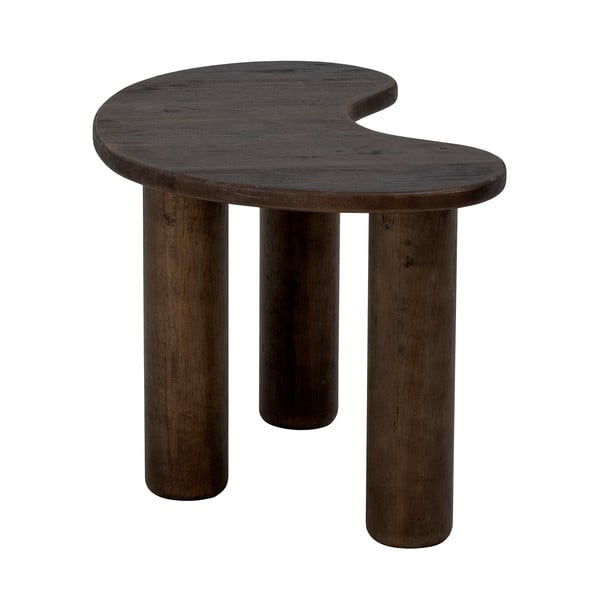 Tavolino in legno di caucciù marrone scuro 36x53 cm Luppa - Bloomingville-image-3