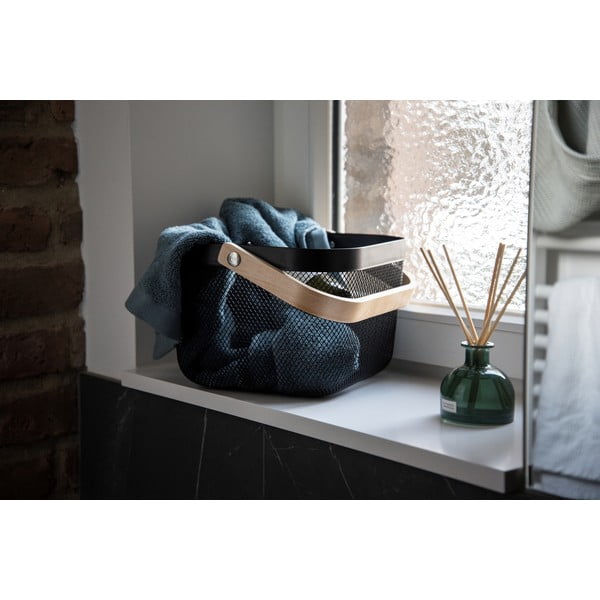 Organizzatore da bagno nero con manico in bambù Bambusa - Wenko-image-4