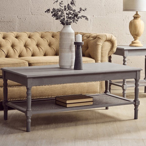 Tavolino da salotto grigio 60x120 cm Heritage – Premier Housewares-image-3