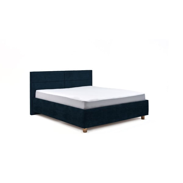 Letto matrimoniale blu scuro con contenitore, 160 x 200 cm Grace - ProSpánek