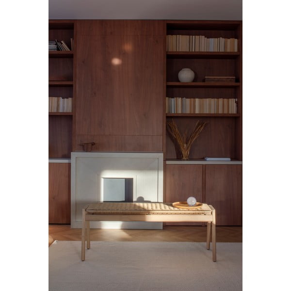 Panchina di colore naturale Klupa – Gazzda-image-1