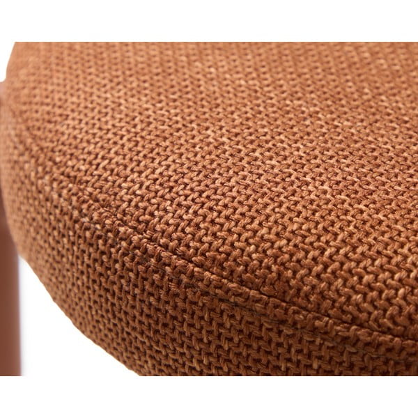 Sgabello color terracotta in metallo impilabile Pelican – Unique Furniture-image-4