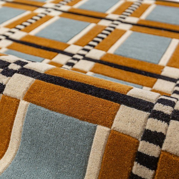 Tappeto in lana tessuto a mano 140x200 cm Quadro Wool – Flair Rugs-image-3