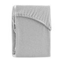 Lenzuolo con angoli grigio chiaro in terry 140x200 cm Ruby – Restilo